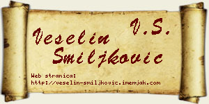 Veselin Smiljković vizit kartica